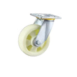 4 Sets 6 Inch Flat Bottom Movable Caster Heavy Beige Polypropylene (PP) Caster Universal Wheel