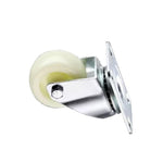 4 Sets 2 Inch Flat Bottom Movable Caster Wheel Beige Polypropylene (PP) Caster Light Universal Wheel