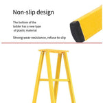 Safety Ladder Herringbone Ladder 3m A-type FRP Material Non-alip Yellow