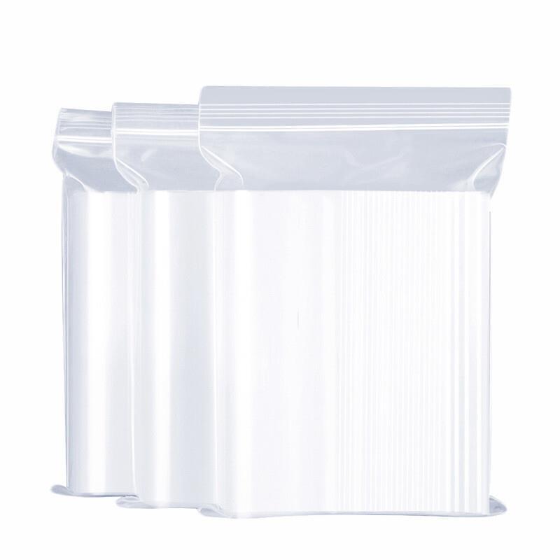 Food Self Sealing Bag Thickened Waterproof PE Transparent Mobile Phone Mask Storage Bag Fresh-keeping Sealed Bag 14 * 20 CM 5 Silk 100 Pieces