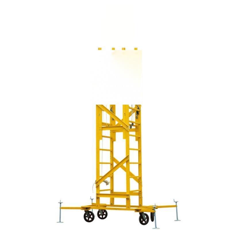 0.9m Telescopic Tower Ladder Mobile Platform Ladder Carbon Steel Material