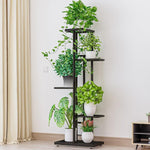 Flower Rack Balcony Multi-layer Floor Metal Shelf Modern Simple Living Room Iron Flower Rack Partition Outdoor Interior Decoration Rack Multi Meat Flower Pot Rack H916