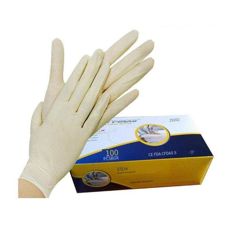 Disposable Latex Gloves Waterproof Oil Resistant Acid And Alkali Resistant