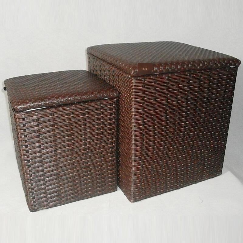 Covered Shoe Cover Basket Sorting Storage Basket Storing Shoe Cover Frame Small Brown 28 * 28 * 32cm