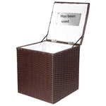 Covered Shoe Cover Basket Sorting Storage Basket Storing Shoe Cover Frame Small Brown 28 * 28 * 32cm