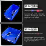 Dual Purpose Combined Parts Box Back Hanging Plastic Box  Inclined Material Box Component Box Classification Box  276 * 213 * 178mm