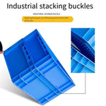 800 * 600 * 230 mm Plastic Turnover Box Logistics Transfer Box Warehouse Workshop Plastic Box Transport Storage Box  (blue)