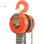 HS-Z05 Round Chain Hoist Inverted Lifting Equipment Hoisting Machine Manganese Steel Chain Orange 5t 6m