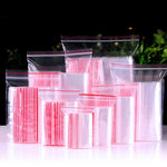 100 Pieces Disposable PE 8 Silk 18cm * 26cm Self Sealing Bag Thickened Transparent Zipper Bag Sample Storage Bag