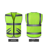 Reflective Vest Cycling Night Running Outdoor Safety Protective Clothing Group Activities Traffic Fluorescent Coat Free Size