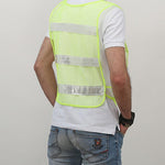 Fluorescent Yellow Mesh Reflective Vest Traffic Safety Warning Vest Environmental Sanitation Construction Duty Cycling Safety Clothing