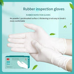 Disposable Rubber Gloves Thickened Non Powder Pitted Protective Gloves L Size 100 Pieces / Box