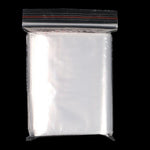 6cm * 8cm 1000 Pieces Disposable PE 8 Thread Self Sealing Bag Thickened Transparent Sealed Bag Zipper Bag Sample Storage Bag