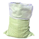 Green 90*120 (100 Pack) Plastic Covered Woven Bag With Inner Lining Snake Skin Bag