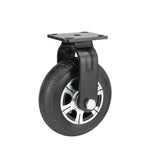 8 Inch Caster Silent Truck Trailer Wheel Alloy Rubber Wheel High Load Heavy Industrial Caster 8 Inch Universal Wheel