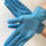 50 Pairs / Box Disposable Nitrile Inspection Gloves Blue L