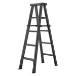 Thickening Double-sided Miter Ladder Widening Multi-functional Folding Engineering Ladder Double-sided Ladder Carbon Steel + Aluminum Alloy (Six Steps)
