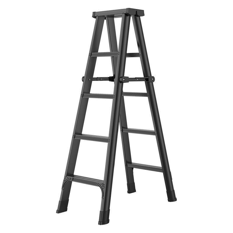 Thickening Double-sided Miter Ladder Widening Multi-functional Folding Engineering Ladder Double-sided Ladder Carbon Steel + Aluminum Alloy (Six Steps)