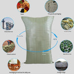 80*100cm 10 Pieces Gray Green Moisture-proof And Waterproof Woven Bag Moving Bag