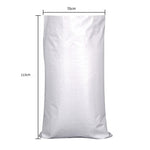 70*113cm 10 White Moisture-proof Waterproof Woven Bag Moving Bag Snakeskin Bag Express Parcel Bag Packing Load Carrying Bag Cleaning Garbage Bag