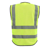 Fluorescent Mesh Reflective Vest Working Safety Vest for Construction Night Working Cycling Hiking Jogging Walking
