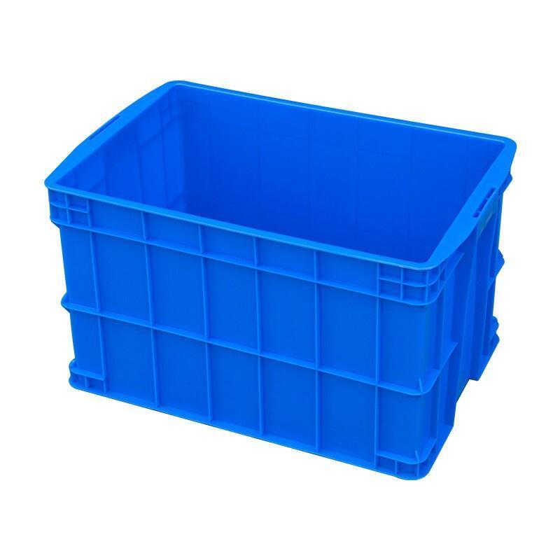 Plastic Turnover Box Without Cover Storage Box Blue / Yellow 860 * 630 * 480mm