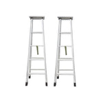 1.7m Folding Miter Ladder Aluminum Alloy Miter Ladder Custom Thickened Double Side Ladder A-type Miter Ladder 1.7m 6 Steps