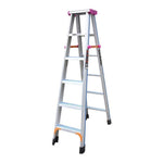 1.5m Widened And Thickened Full Antiskid Engineering Ladder Multifunctional Folding Ladder Aluminum Ladder 1.5m Full Antiskid 5 Steps