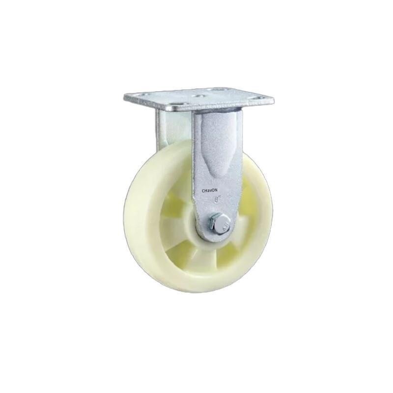 5 Inch Polypropylene (PP) Caster Directional Wheel 4pcs Pack Fixed Heavy Beige Casters - 4pcs