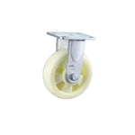 5 Inch Polypropylene (PP) Caster Directional Wheel 4pcs Pack Fixed Heavy Beige Casters - 4pcs