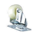 4 Sets 2 Inch Flat Bottomed Movable Caster Wheels Beige Polypropylene (PP) Caster Medium Light Universal Wheel