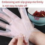 Thicken And Lengthen Disposable Gloves CPE Disposable Gloves For Eating Lobster Baking Non Stick Cooking Gloves 100 Pieces / Box