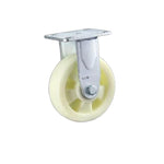 4-Inch Fixed Beige Polypropylene PP Casters 4Pcs Medium and Heavy Duty Directional Wheels - 4Pcs