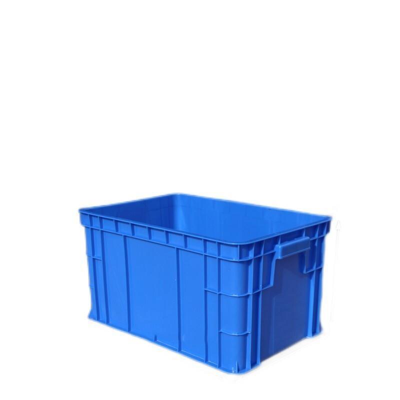 Thickened Plastic Turnover Box Rectangular Finishing Box Logistics Storage Box Material Box Shelf Parts Box W4 Blue (410 * 310 * 225mm)