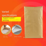 FZ1181 Yellow Moisture-proof Packaging Bag Snake Skin Feed Woven Paper Plastic Composite Kraft Paper Bag 60 * 100 100 Pieces