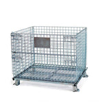 Storage Cage Steel Cage Folding Logistics Turnover Basket Iron Frame Storage Cage Car