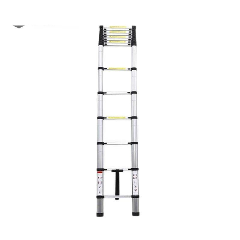 3.8m Thickened Aluminum Alloy Bamboo Ladder Engineering Aluminum Alloy Thickened Folding Ladder Joint Folding Bamboo Ladder Engineering Ladder