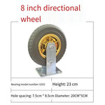 8 Inch Wheelbarrow Caster Rubber Wheel Silent Wheel