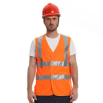 Fluorescent Reflective Material High Warning Reflective Vest Orange