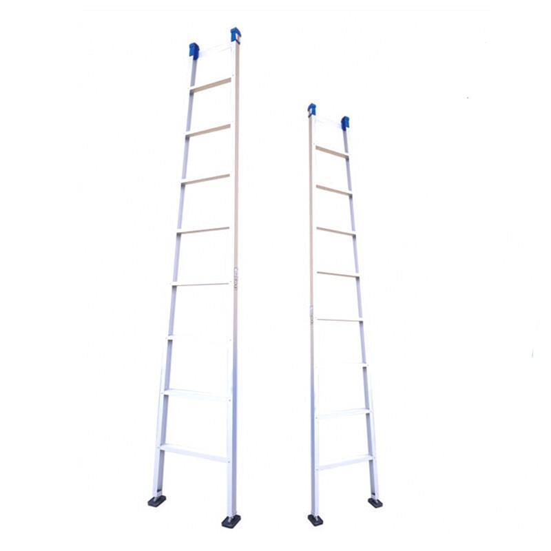 3.5m Straight Ladder Single Side Ladder Engineering Ladder Bamboo Ladder Small Ladder Thickened Aluminum Alloy Single Ladder