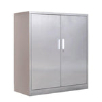 304 Stainless Steel Tool Cabinet 550 * 750 * 1100mm Double Layer Storage