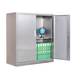 304 Stainless Steel Tool Cabinet 550 * 750 * 1100mm Double Layer Storage
