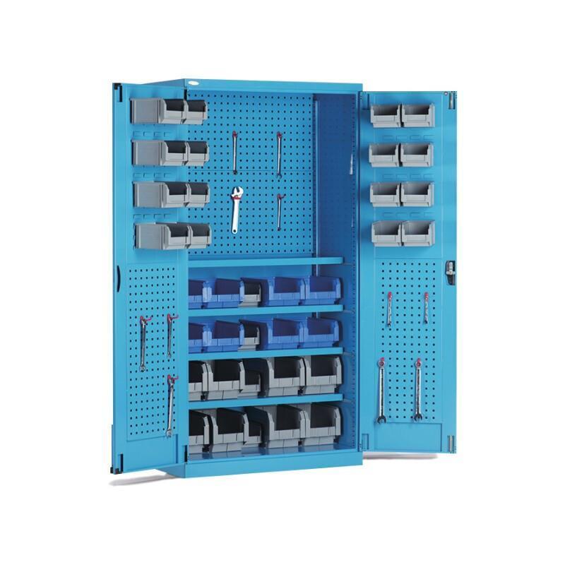 Double Door Parts Box Storage Cabinet 1023*555*2000 mm High Quality Cold Rolled Steel