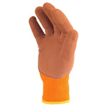 10 Pairs Of Free Size Nitrile PU Orange Thermal Safety Gloves Foamed Latex Gloves Construction Protective Gloves