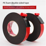 Black Foam PE Double Sided Tape Strong Foam Adhesive Sponge 15mm Wide X5 Meter Thick X2mm 8 Pack