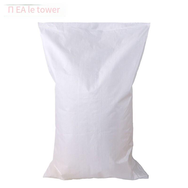 Moisture Proof And Waterproof Woven Bag Moving Snakeskin Express Parcel Packing Load Carrying Cleaning Garbage 40 * 60 10 Pack White