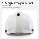 Folding Safety Helmet Construction Site Worker Anti Collision Hat Construction National Standard Electrician Thickened Abs Work Helmet White