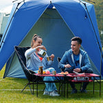 Outdoor Sunshade Semi-automatic Sunshade Awning Field Campiang Sunshade Canopy Tent Large Space 3-4 People Use Sunscreen And Rainproof Storage Small
