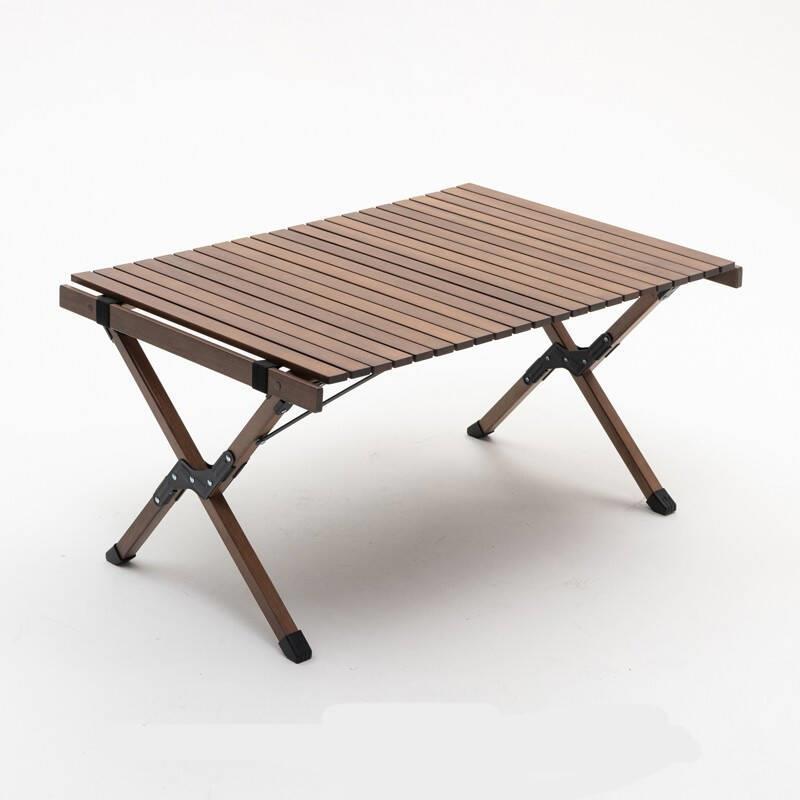 Outdoor Folding Table Solid Wood Portable Camping Table Household Picnic Table