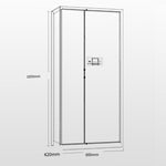 Through Door Security Cabinet Password Steel Security File Safe Gray Through Door With Electronic Lock